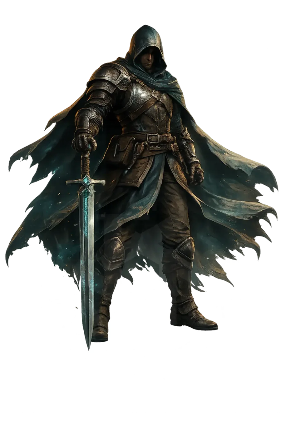 A TerraX knight in full plate armour, key art from the game